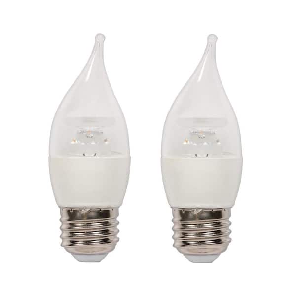 Westinghouse 40W Equivalent Soft White C11 LED Light Bulb (2 Pack)