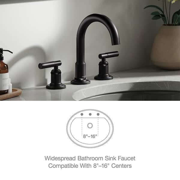 KOHLER Torrington 8 in. Widespread Double Handle Bathroom Faucet