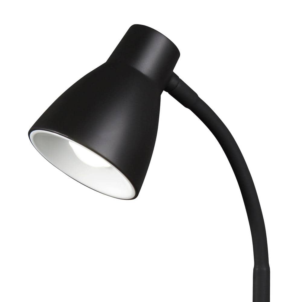 Black Adjustable LED Desk Lamp with Wireless Charging Base