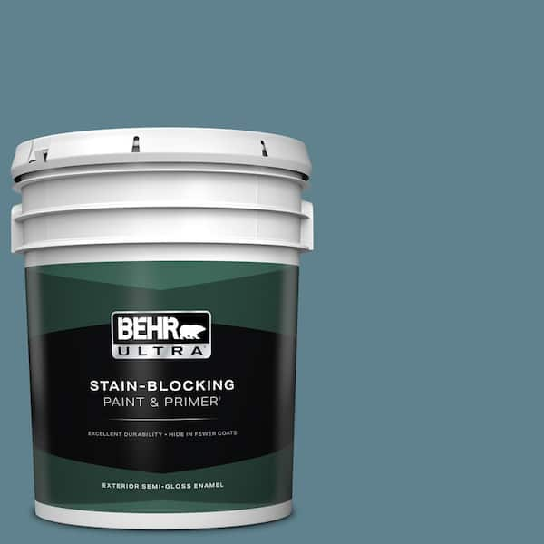 BEHR ULTRA 5 gal. #S470-5 Blueprint Semi-Gloss Enamel Exterior Paint & Primer