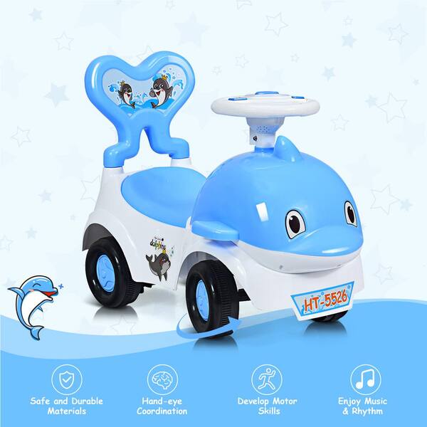 Details about   3-in-1Baby Sliding Push Cart Toddler Walker Learn to Ride On Toy Car Blue 