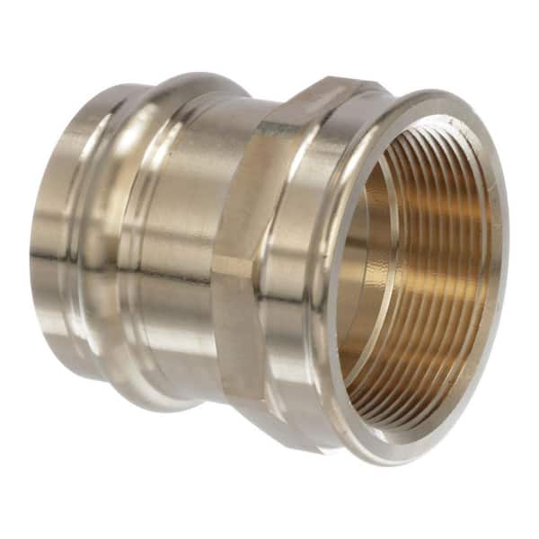 Viega ProPress 2 in. Press x 2 in. FPT Zero Lead Bronze Adapter