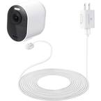 Arlo Ultra/Ultra 2 and Pro 3/Pro 4 Outdoor 16 ft. Magnetic Charging Cable with Quick Charge Power Adapter (White)