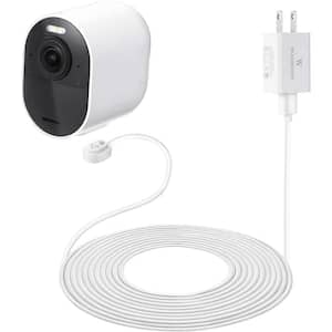 Arlo Ultra/Ultra 2 and Pro 3/Pro 4 Outdoor 16 ft. Magnetic Charging Cable with Quick Charge Power Adapter (White)