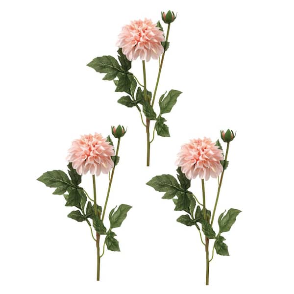 Regency International 24 in. Blush Artificial Dahlia Flower Spray