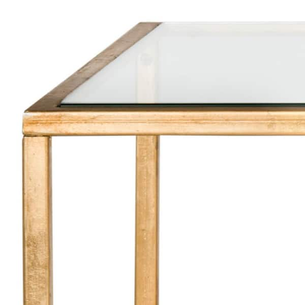 Safavieh inga deals gold coffee table