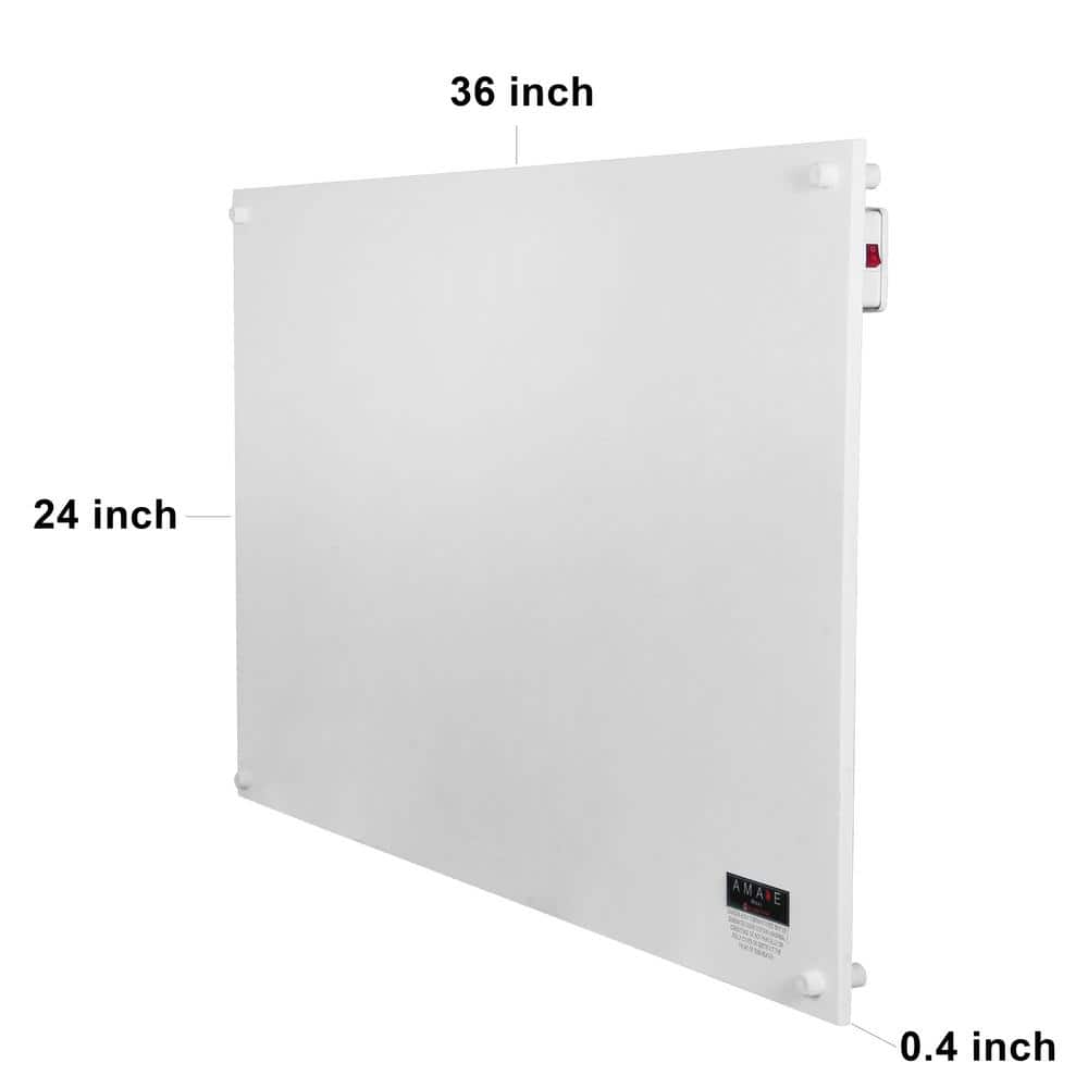 Amaze 600 Watt White Electric Convection Wall Heater
