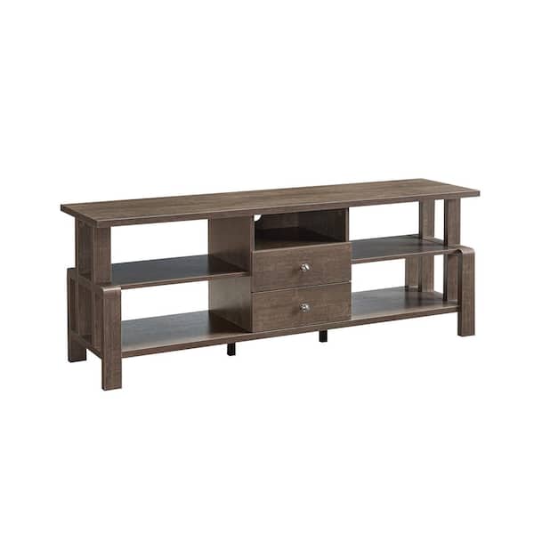 Unbranded Lucas Walnut Oak TV Stand Fits TV's up to 60 in.
