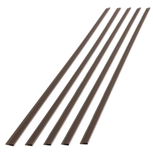 Fasade Argent Bronze 47 in. Vinyl Backsplash Accessory J-Trim (5-Pack ...