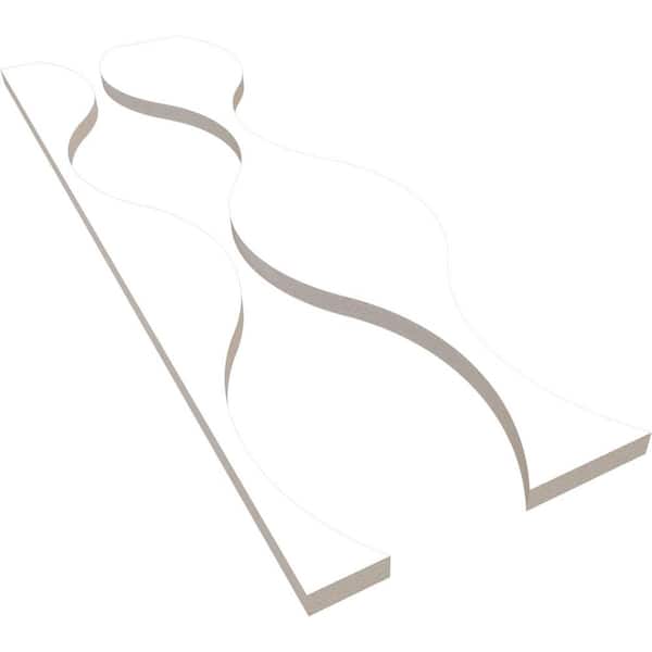 Ekena Millwork Ozark 47 in. H x 1 in. W Slatwall Panels in PVC 9-Pack