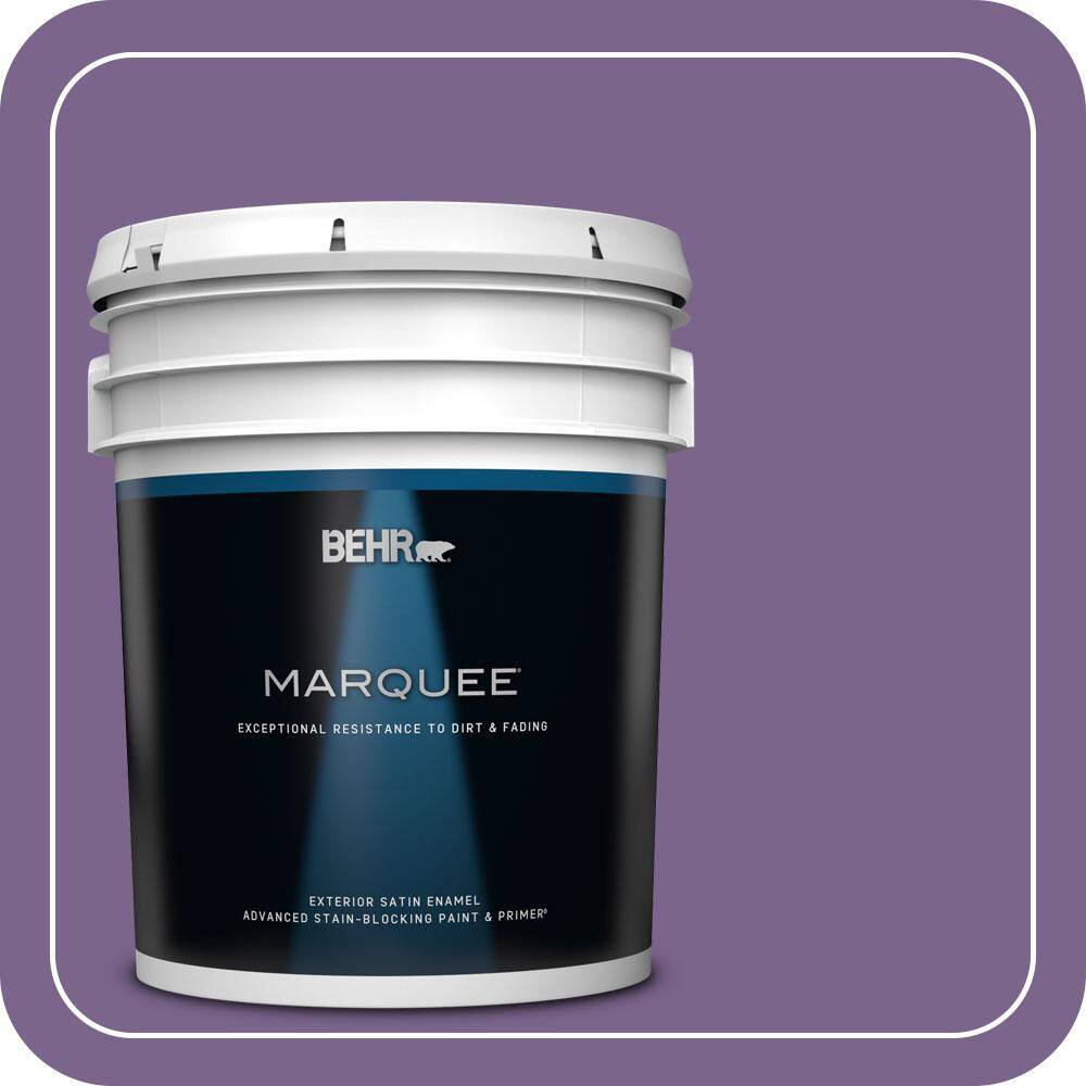 5 gal. #M570-6 Notorious Satin Enamel Exterior Paint & Primer product image for price tracking