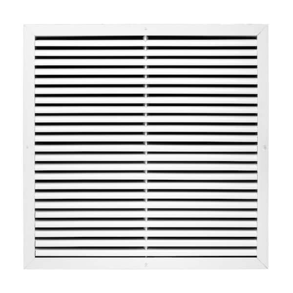 24 in. x 24 in. Aluminum Return Air Grille in White