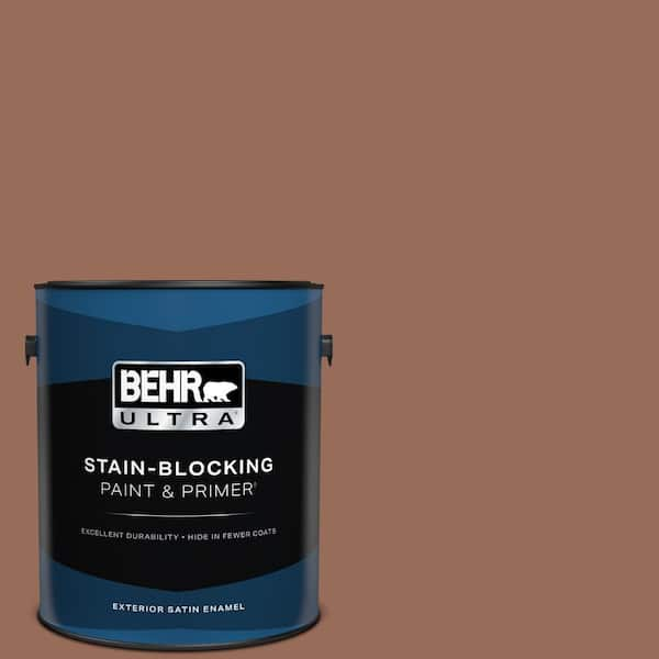 BEHR ULTRA 1 gal. #S200-6 Timeless Copper Satin Enamel Exterior Paint & Primer