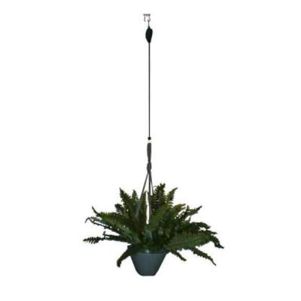 TIHOOD 2PCS Plant Pulley Retractable Hanger Hooks - Hanging Plants Garden  Baskets Pots Bird Houses. 5ft Long & 55 lbs Weight Capacity
