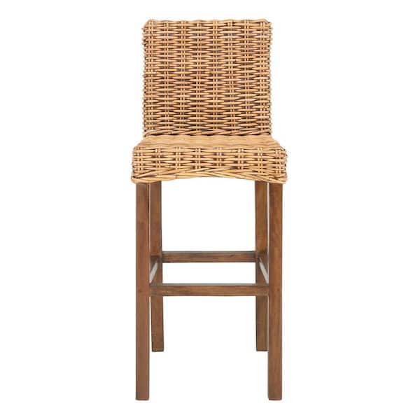 SAFAVIEH Tobie 43.31 in. Brown Bar Stool