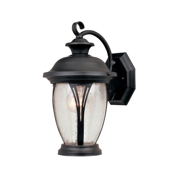 Designers Fountain Westchester 12.75 in. Bronze 1-Light Outdoor Line Voltage Wall Sconce with No Bulb Included
