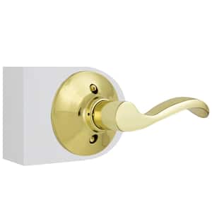 Naples Polished Brass Right Handed Dummy Door Lever