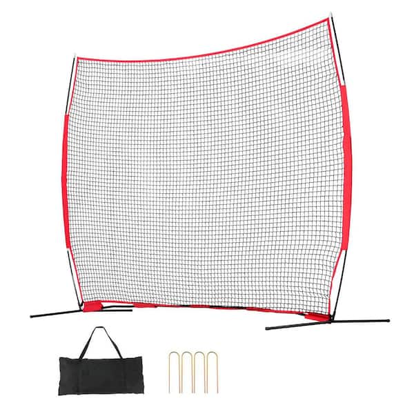 SKYSHALO Barricade Backstop Net, Portable Practice Equipment with Protection Screen, 12 ft. x 9 ft. Ball Sports Barrier Netting