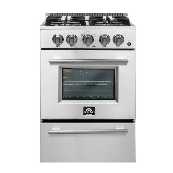 Breno - 24 in. Gas Range, 4 Sealed Burners
