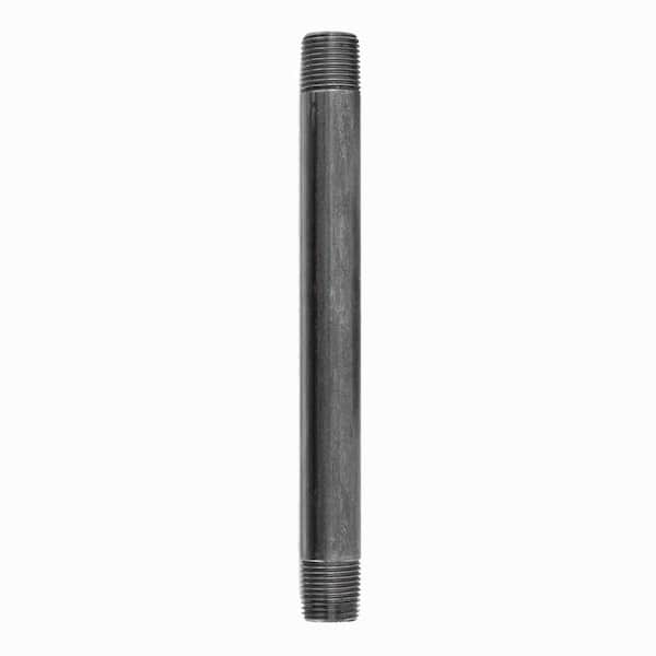 STZ 3/8 in. x 8 in. Black Steel Nipple