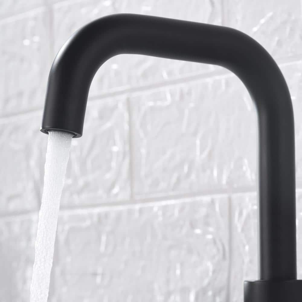 Matte Black Brass 2-Handle Widespread Bathroom Faucet