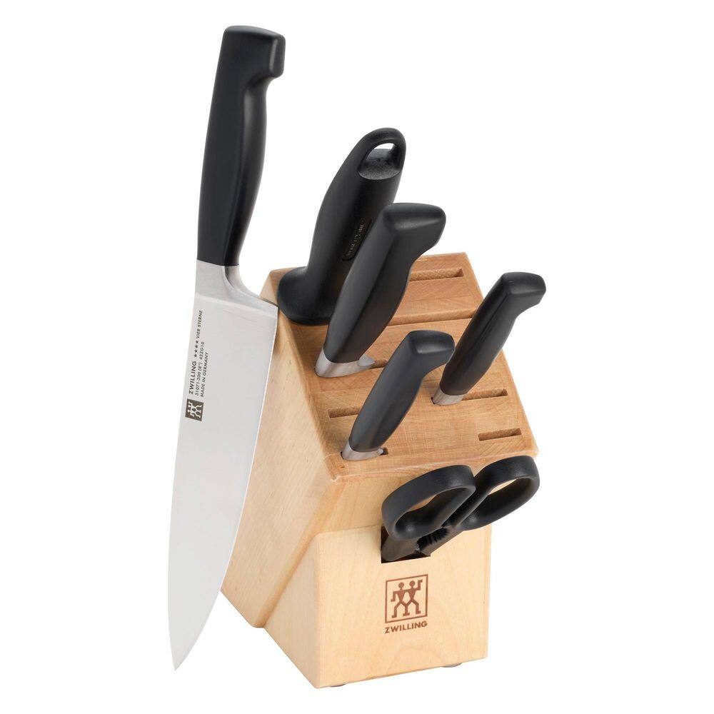 Four Star 7-pc stainless steel full tang Knife Block Set price history on PriceWatchPro