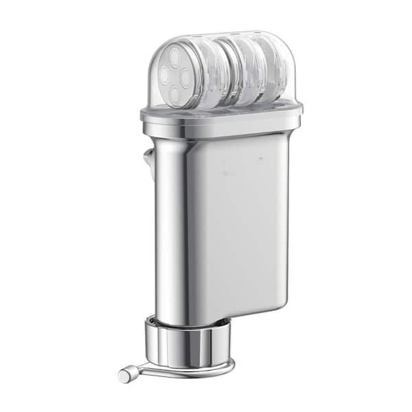 Stainless Steel Pasta Press Attachment w 5 Interchangeable Plates for Stand Mixers, Spaghetti Bucatini Fusilli Macaroni