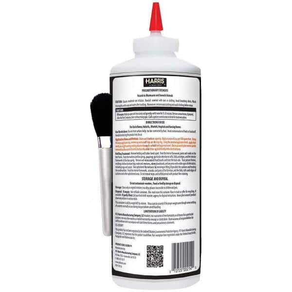 Harris Resistant Bed Bug Powder with Applicator Brush, 4 Oz