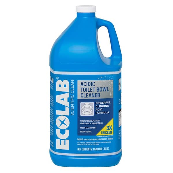 ECOLAB 1 Gal. Acidic Toilet Bowl Cleaner and Limescale Remover for ...