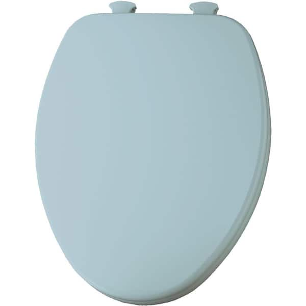 Church Lift-Off Elongated Closed Front Toilet Seat in Dresden Blue