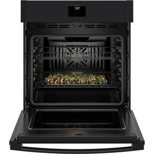 27 in. Single Smart Convection Wall Oven with No-Preheat Air Fry in Black