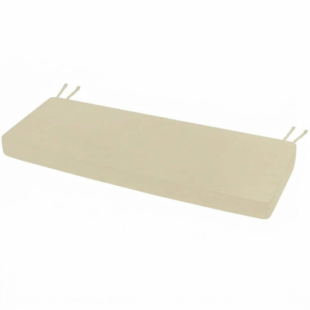 48 x 16 Inch Outdoor Bench Cushion Rainproof Patio Settee Seat Cushion Beige Color Fastness Removable Cover with Ties price history on PriceWatchPro