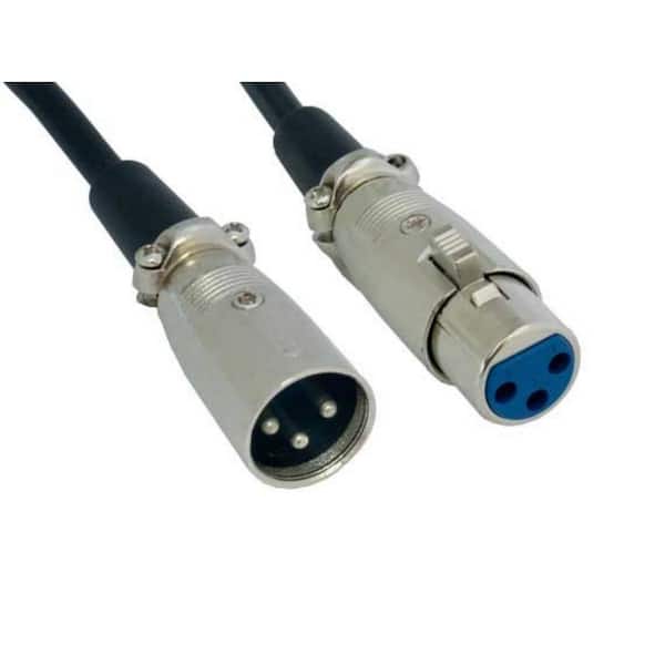 Mikrofonkabel 1m XLR Set 10 x 1 m PROFI XLR-KABEL & Kabelklett für Audio & DMX 