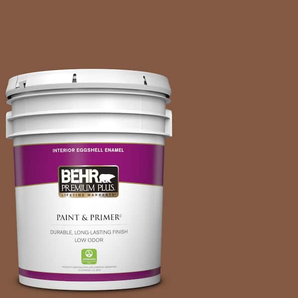 BEHR PREMIUM PLUS 5 gal. #BXC-42 Bricktone Eggshell Enamel Low Odor Interior Paint & Primer