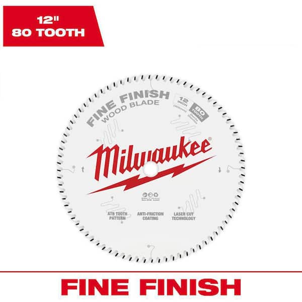 Milwaukee 12 in. x 80-Tooth Fine Finish Circular Saw Blade