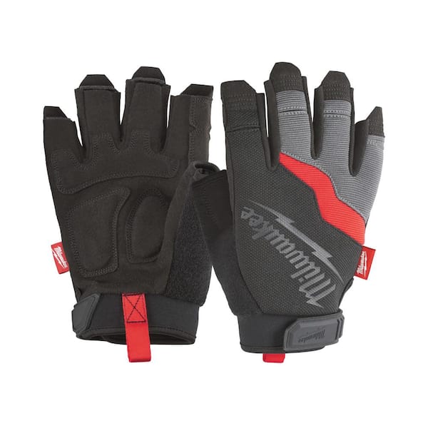 Milwaukee X-Large Fingerless Work Gloves