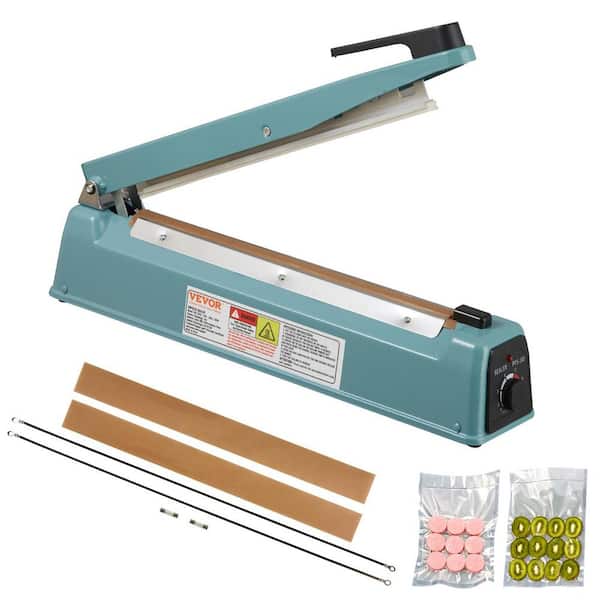 Impulse Sealer 12 in. Manual Heat Seal Machine with Adjustable Heating Mode Iron Shrink Wrap Bag Food Vacuum Sealer