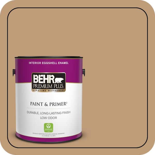 BEHR PREMIUM PLUS 1 gal. #PPU4-06 Teatime Eggshell Enamel Low Odor Interior Paint & Primer