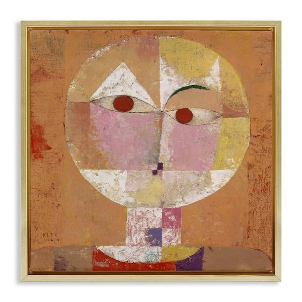 「Paul Klee」 Temple Gardens by Expressionist Artist Paul Klee Counted Cross
