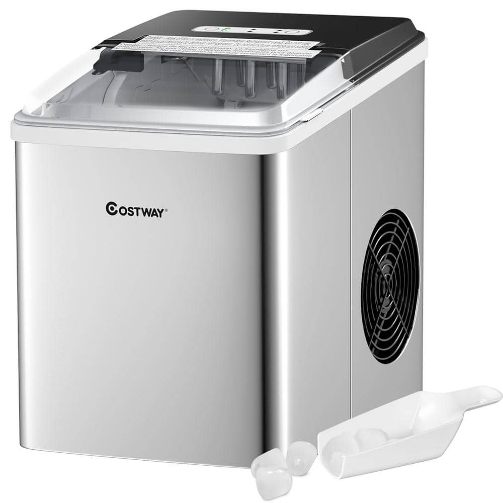 Costway Portable Ice Maker Machine Countertop 26LBS/24H LCD Display w/ -  14.5''x10''x12''(LxWxH) - Bed Bath & Beyond - 32092143