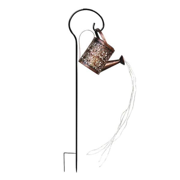 Unbranded Peony Flower Outdoor Solar Garden Decoration Kettle Light (2 Pack)
