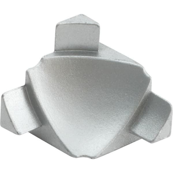 DURAL T-COVE 0 in. D x 0.63 in. W x 0 in. L Connection Wall/Flr Int Crnr (3 Way) Aluminum Titanium Molding, Transition Trim