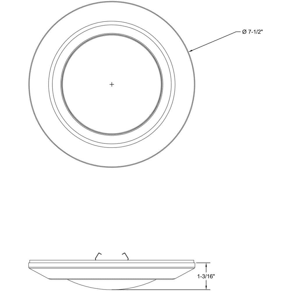 Sleek Modern White Aluminum 7.5" LED Surface Mount Light