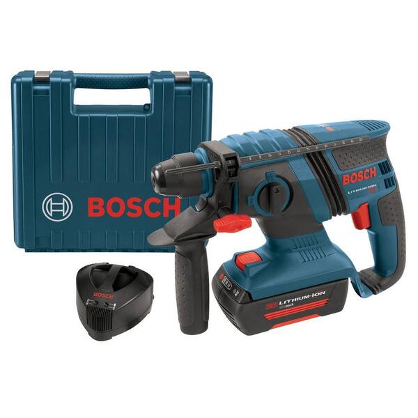 Bosch 36-Volt Lithium-Ion 1 in. Corded Compact SDS-Plus Rotary Hammer with 1 SlimPack Battery