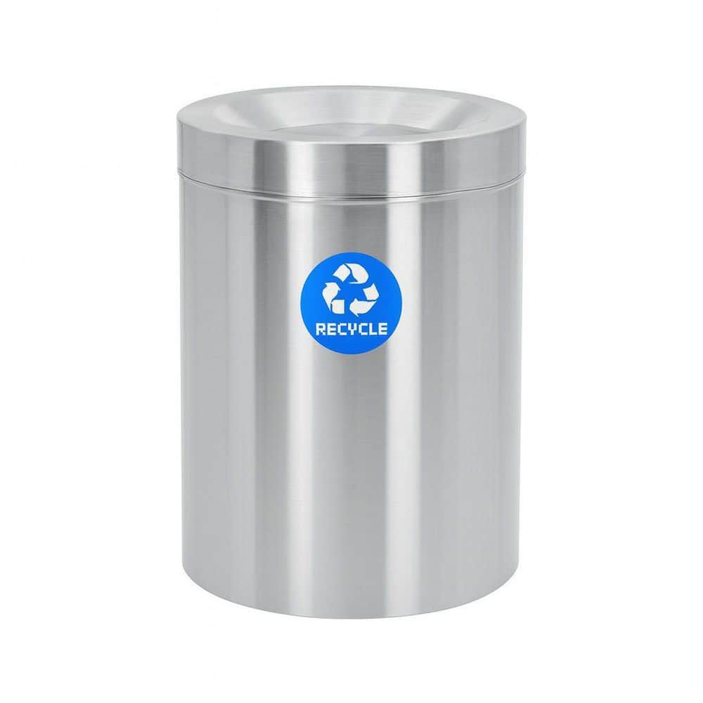 50 gal. Heavy-Duty Stainless Steel Commercial Recycling Bin Receptacle with Swing Lid price history on PriceWatchPro