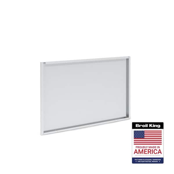 Stainless Steel 6-Burner Cabinet Rear Panel for Built-In Grill