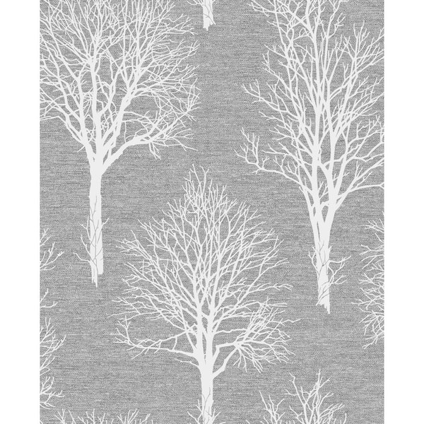 Graham & Brown Landscape Charcoal Wallpaper Sample
