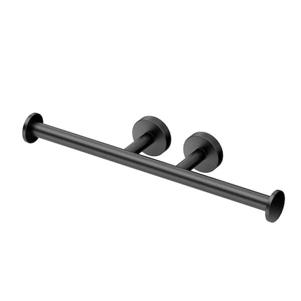Gatco Glam Double Toilet Paper Holder in Matte Black