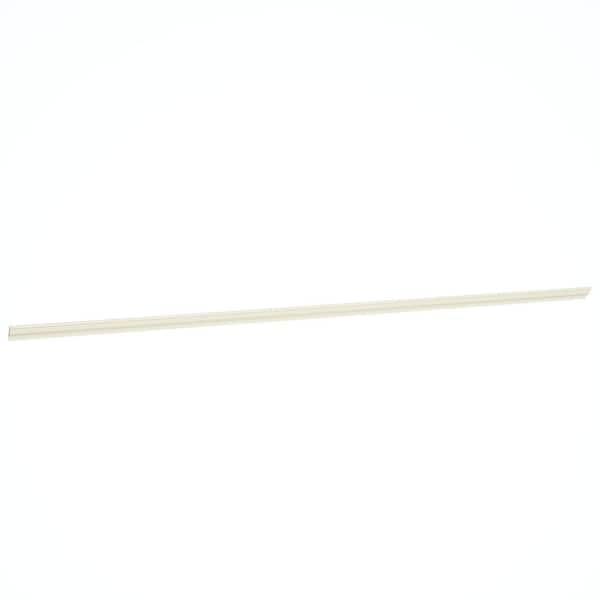 QuickShip 96 in. W x 2.19 in. H x 2.06 in. D Solid Wood Tall Crown Moulding in Starlight