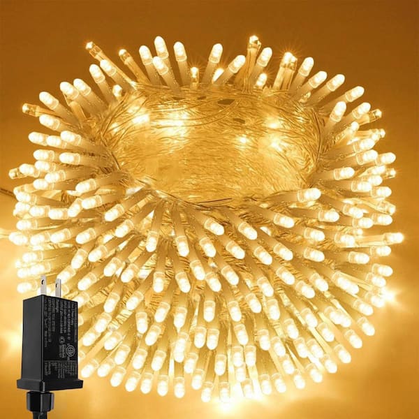 66 ft. Warm White String Lights Outdoor/Indoor, 200 LED Christmas Lights